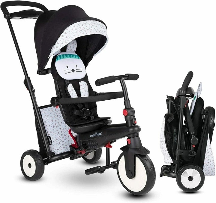 SmarTrike STR5 Zoo Kids 7 in 1 Compact Folding Stroller Trike Bunny SMA5050203