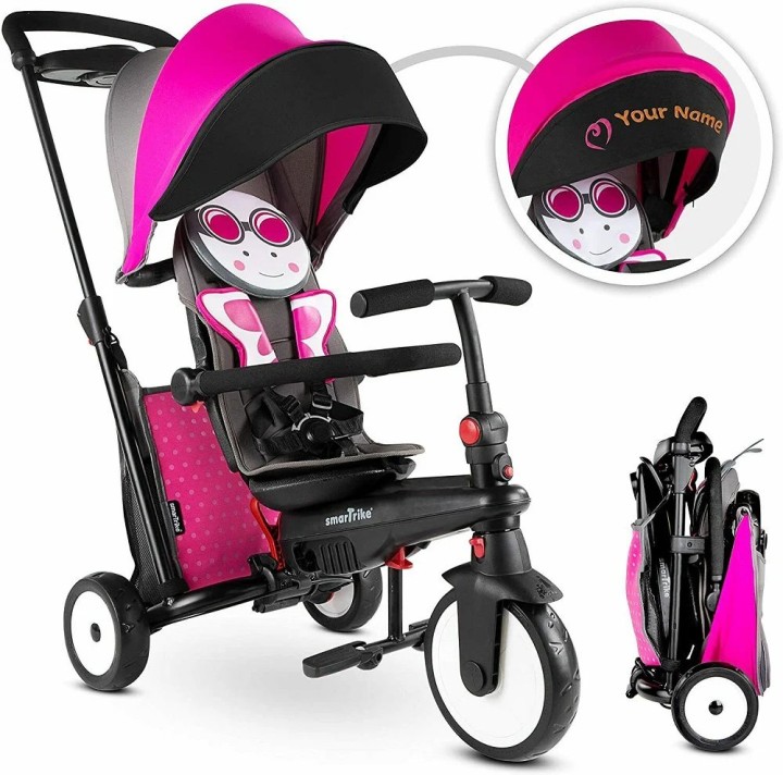 SmarTrike STR5 Zoo Kids 7 in 1 Compact Folding Stroller Trike Butterfly SMA5053000