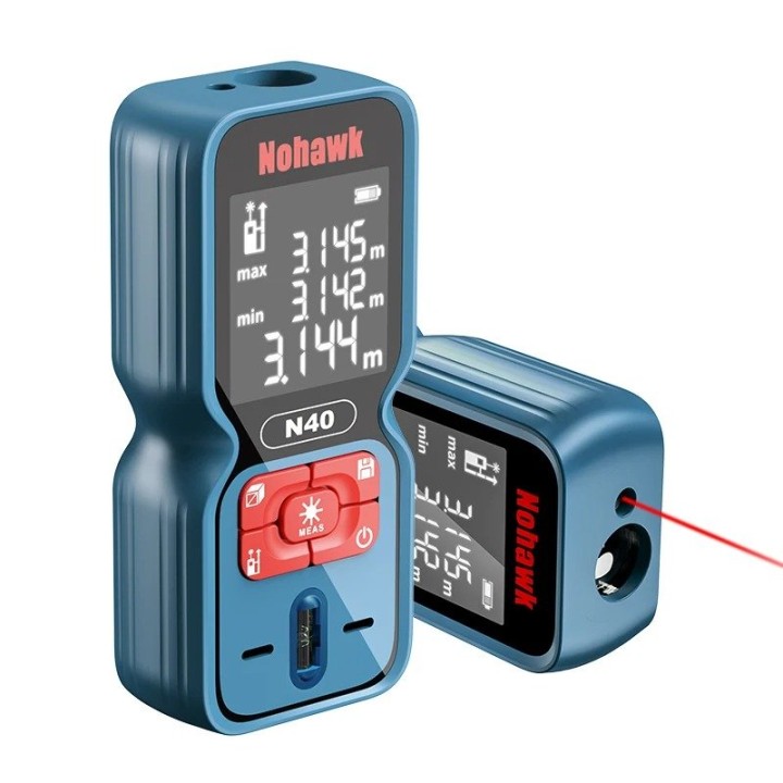 Nohawk Handheld Digital Laser Distance Meter 50Meter