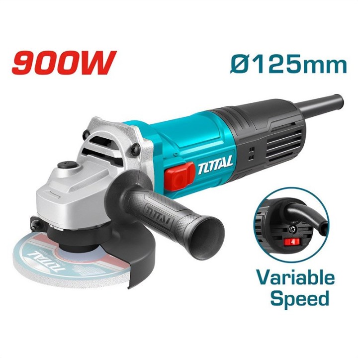 TOTAL ANGLE GRINDER 900W 125MM WITH ADJUSTABLE SPEED TG109125565