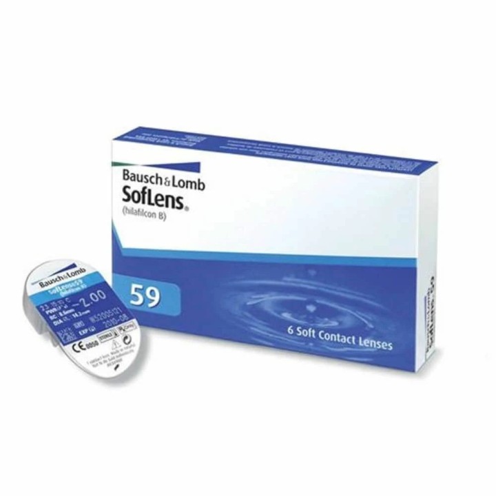Bausch & Lomb Soflens 59 Φακοί Μυωπίας Μηνιαίοι 6τμχ