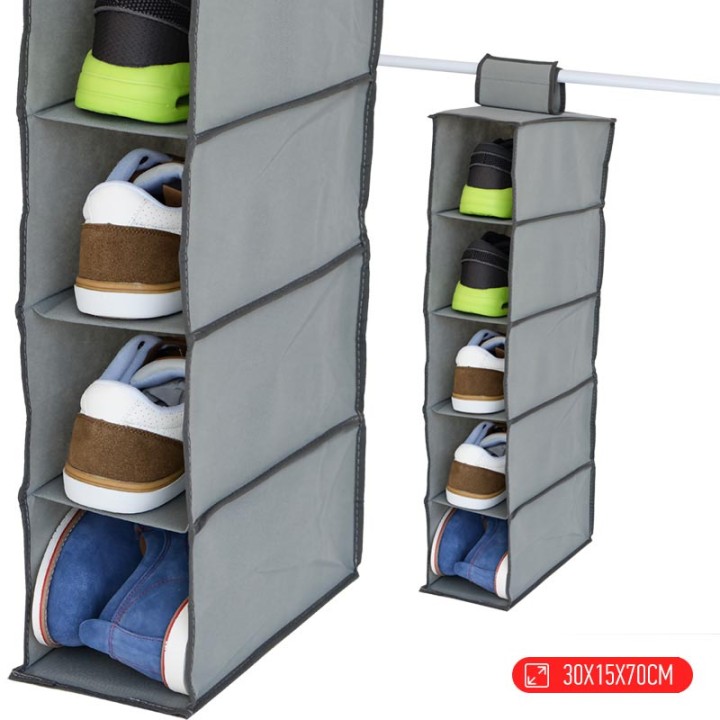 Θήκη Αποθήκευσης Με 5 Ράφια - 30X15X70Cm