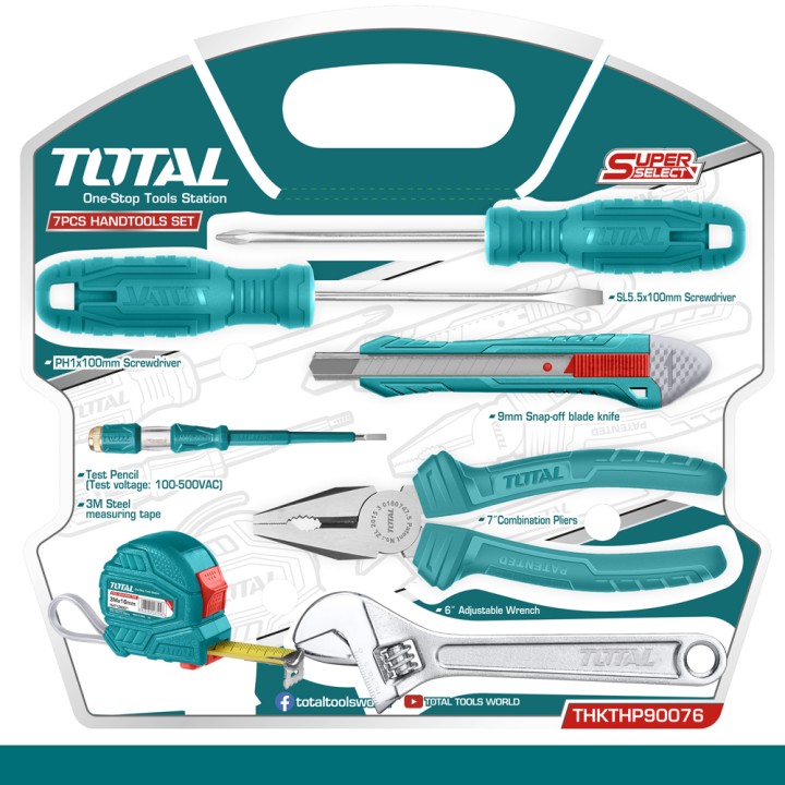 Total Εργαλεία Χειρός Σετ 7Τμχ Thkthp 90076