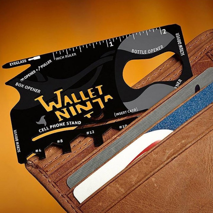 Έξυπνο Πολυεργαλείο 18 Σε 1 Που Σας Λύνει Τα Χέρια - Wallet Ninja Ανδρικο Πορτοφολι