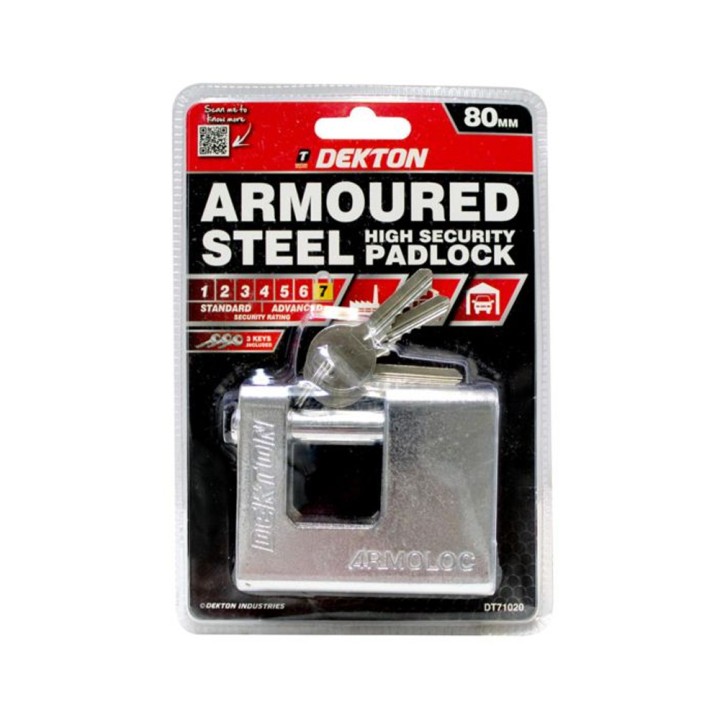 Dekton Dt71020 80Mm Λουκέτο Από Θωρακισμένο Ατσάλι
