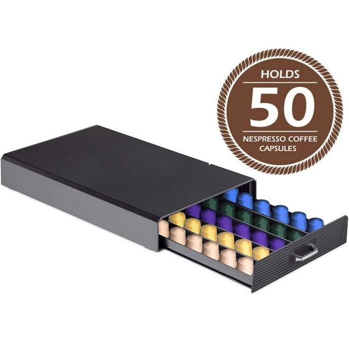 Συρτάρι Οργανωτής για 50 Κάψουλες καφέ Espresso, 40x24x6 cm