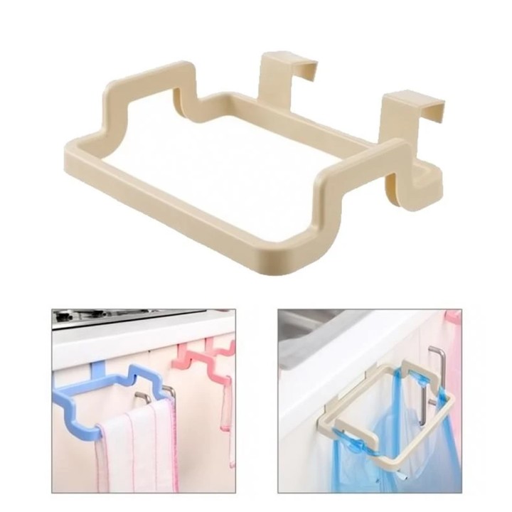 Κρεμάστρα Κουζίνας Για Τις Σακούλες Σκουπιδιών Και Τις Πετσέτες - Μπεζ - 34994