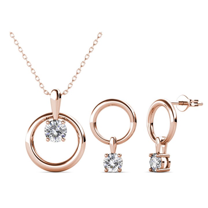 Σετ Κολιέ & Σκουλαρίκια Octavia Της Her Jewellery