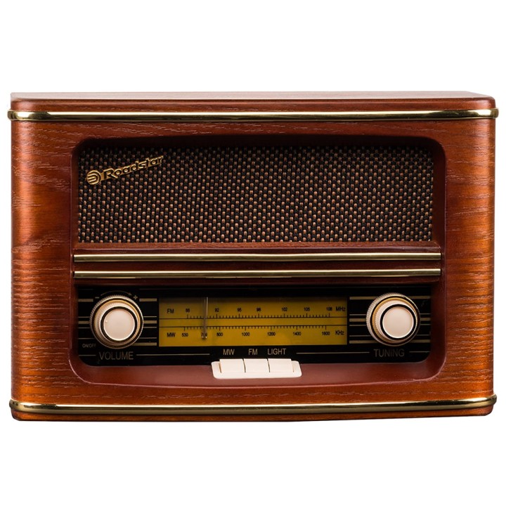 Roadstar Vintage Style Hra-1500/N Home Fm/Mw Wooden Radio - Ρετρο Ραδιοφωνο