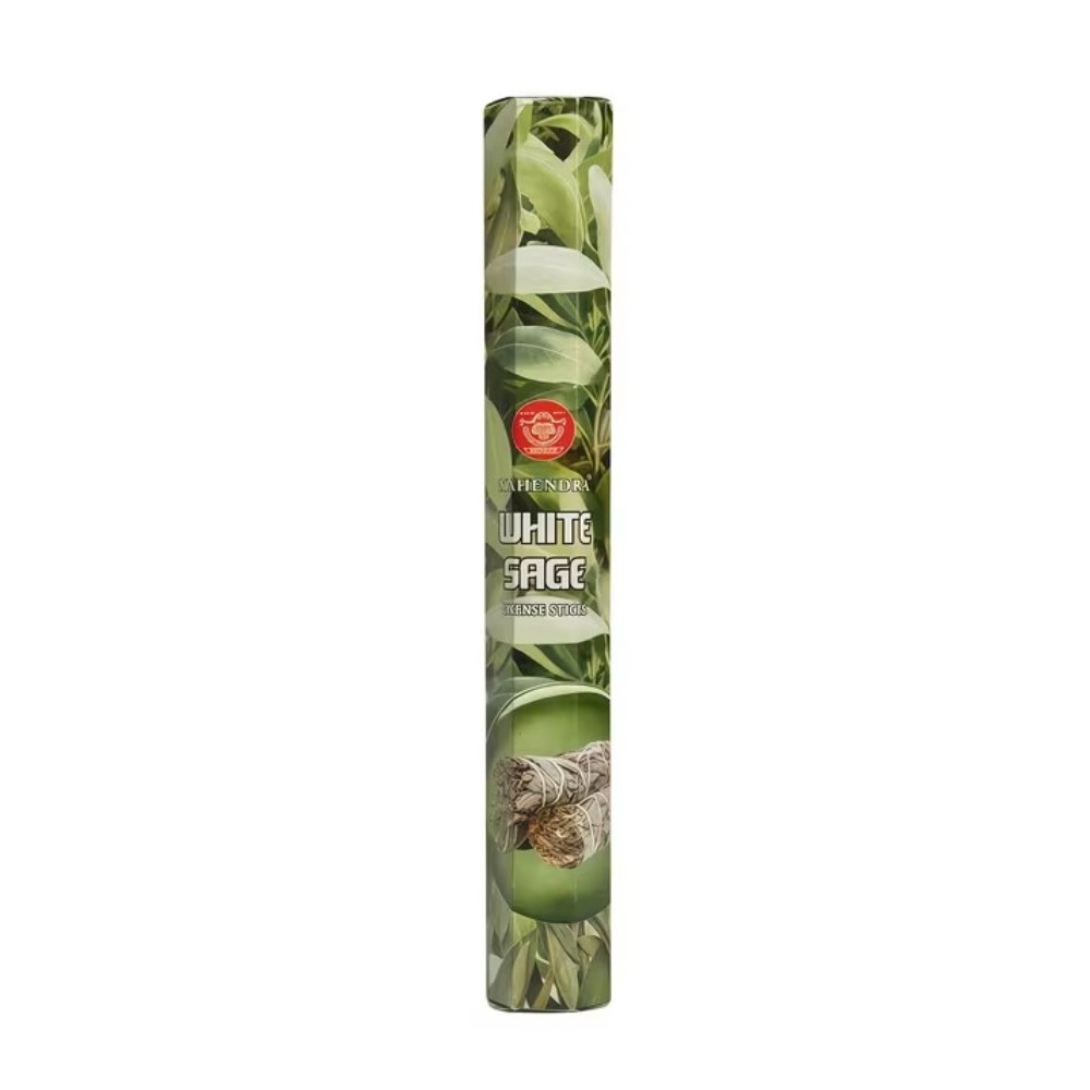 White Sage Incense Sticks, 20 Pieces, Mahendra