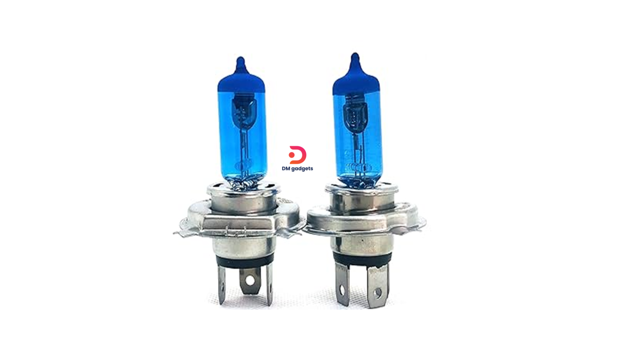 646A#2PZ®LED H4 and High Beam Halogen Bulb Car 60/55W 12V Blue Vision Look P43t Light Headlight Bulb SETx2