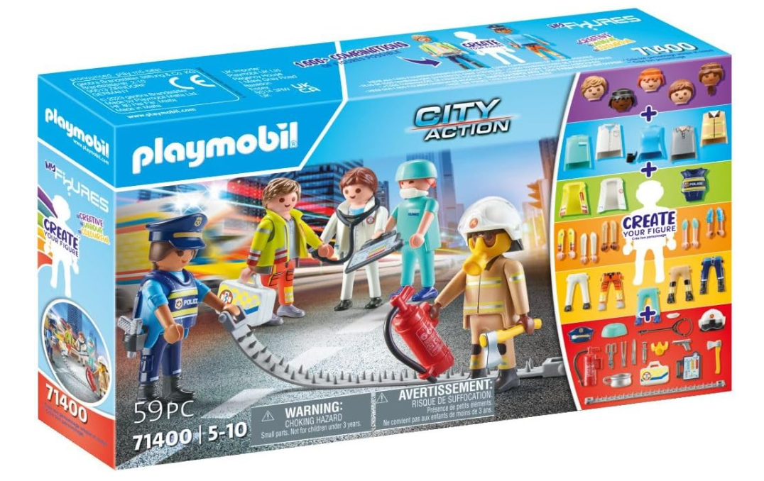 PLM MY FIGURES CITY ACTION 59PCS 4-10 71400