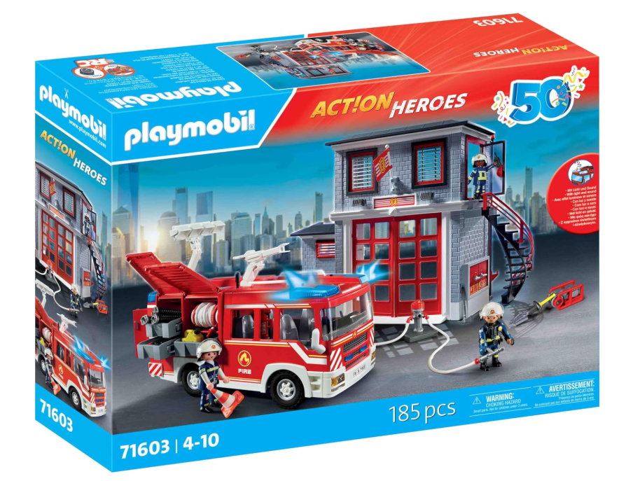 PLM ACTION HEROES ARXHGEIO KAI OXHMA PYROSVESTIKHS 185PCS 4-10 71603
