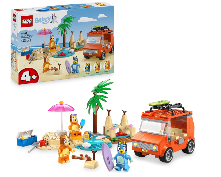 LEGO BLUEYS BEACH AND FAMILY CAR 4+ 133PCS 11202