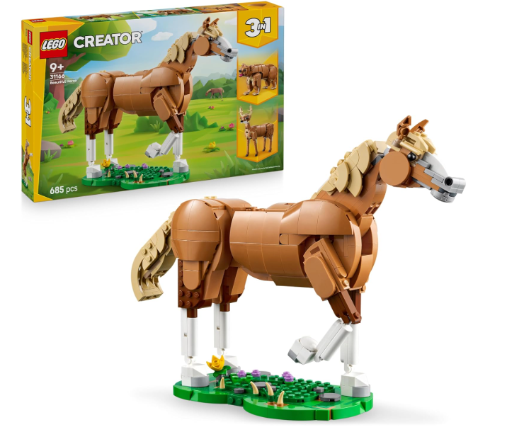 LEGO CREATOR 3 IN 1 BEAUTIFUL HORSE 9+ 685PCS 31166