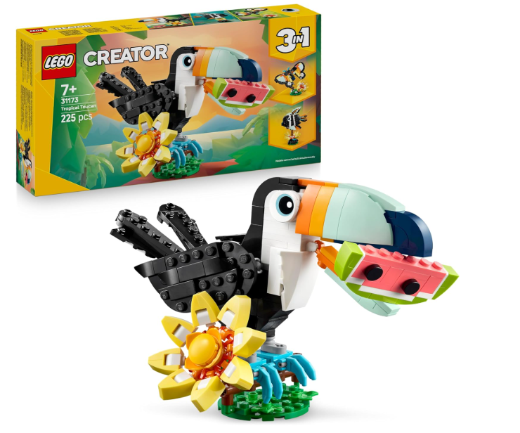 LEGO CREATOR 3 IN TROPICAL TOUCAN 7+ 225PCS 31173