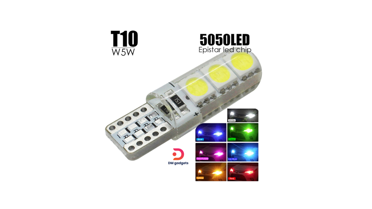 646J#CARFANS®T10 LED car lamp T10 Canbus 6 xSMD 5730. 12V . White