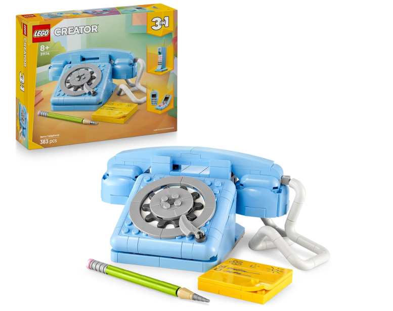 LEGO CREATOR 3 IN 1 RETRO TELEPHONE 8+ 383PCS 31174