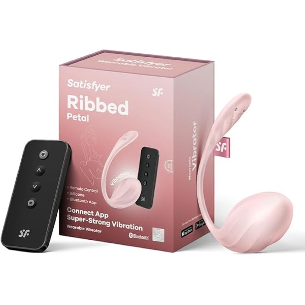 SATISFYER - APP & REMOTE CONTROL RIBBED PETAL EGG