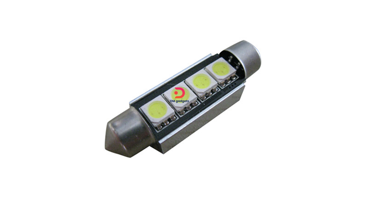 646R#CARFANS® C5W LED Ceiling Light Bulb 39mm Canbus 6 SMD 1800LM-Cool White 6000K SV8,5 12V