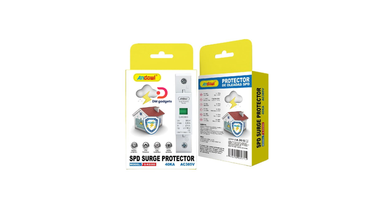 648#Andowl®Q-KG560 SPD Surge Protector Lightning Protection Panel 40KA AC385V