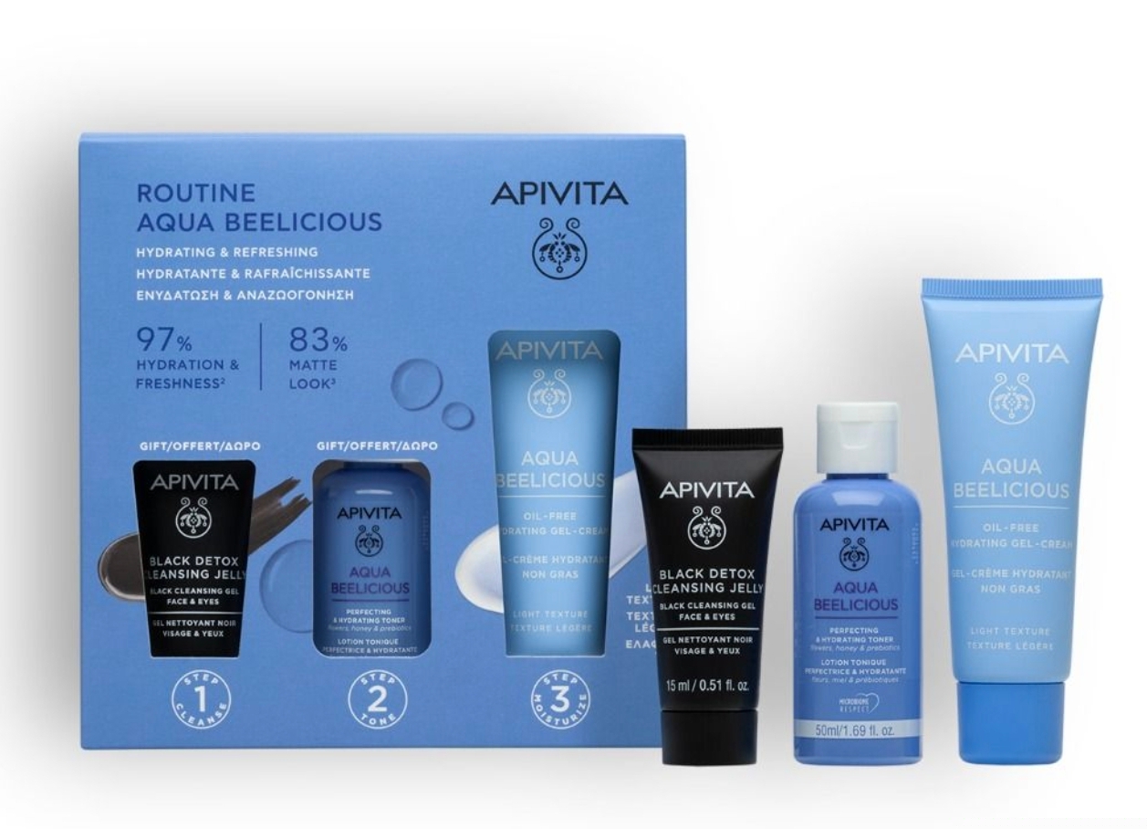 APIVITA AQUA BEELICIOUS Oil-Free Κρέμα- Gel Ενυδάτωσης promo pack