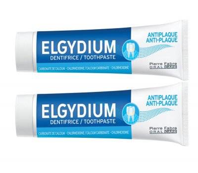 Elgydium Anti Plaque Duo Pack Toothpaste 2X75Ml