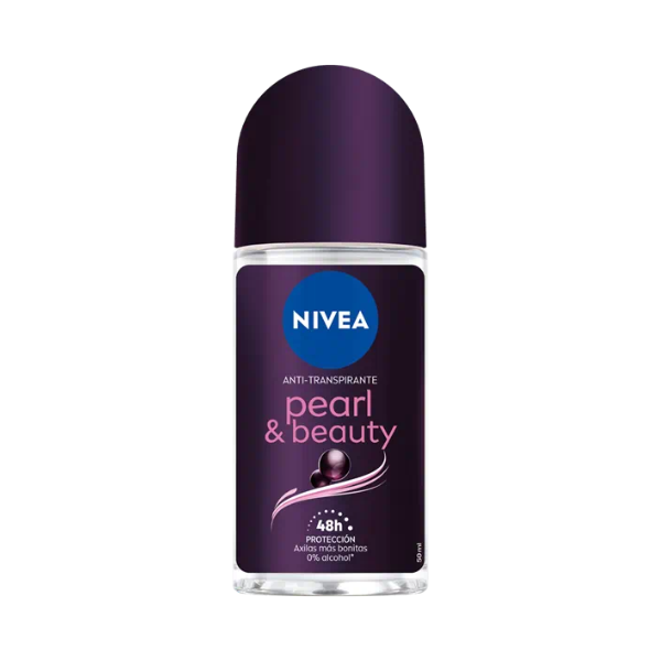 Nivea 85346 Pearl & Beauty Black Body Deodorant Roll On 50Ml