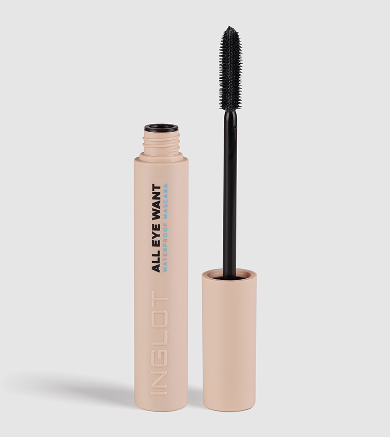 Inglot All Eye Want Waterproof Mascara, 8.5Ml In Black