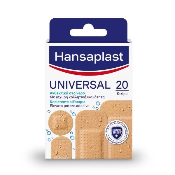 Hansaplast Universal Water Resistant 45906, Strips, 20