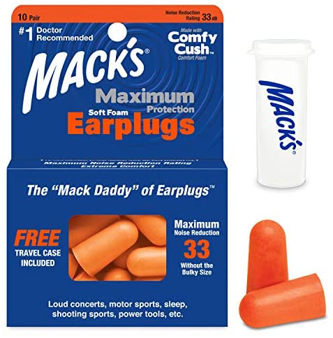 Macks Maximum Protection Ear Plugs - 10 Pair