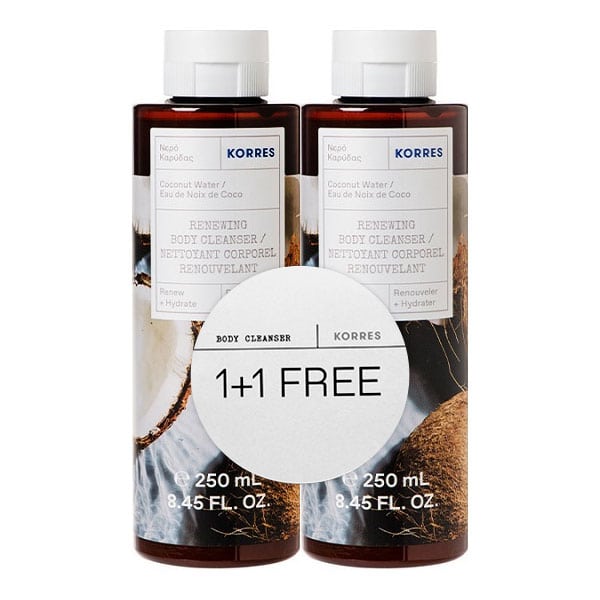 Korres Coconut Water Shower Gel 250 Ml 1 + 1 Free