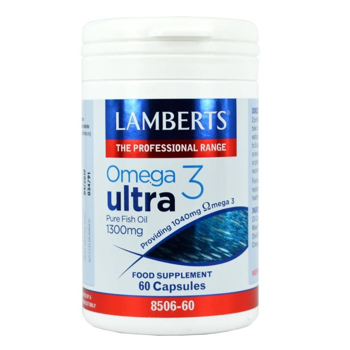 Lamberts Omega 3 Ultra Pure Fish Oil 1300Mg 60 Capsules