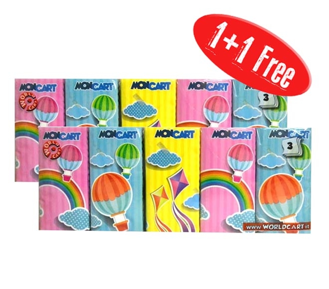 Moncart Pocket Tissue 10Pcs (1+1 Free)