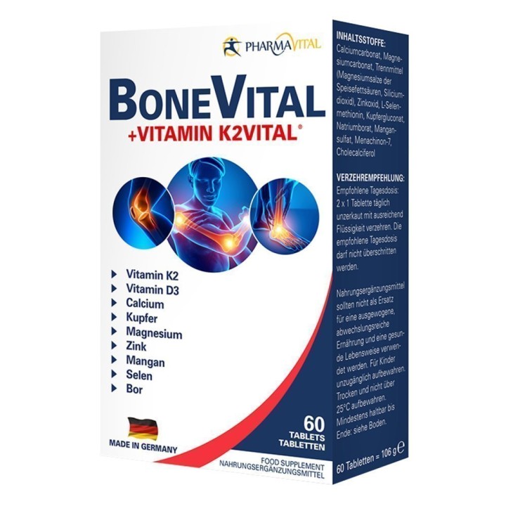 Pharmavital Bone Vital + Vitamin K2, Tablets, 60
