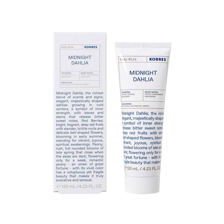 Korres Midnight Dahlia Body Care Milk 125Ml