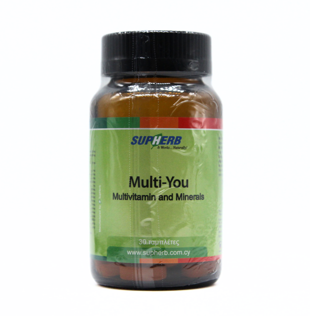 Supherb Multi - You (Multivitamin + Minerals) 30 Tablets