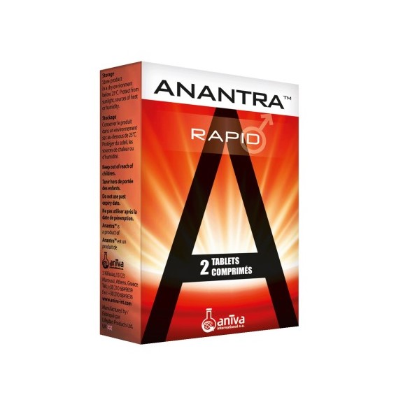Anantra Rapid 600Mg For Erectile Dysfunction 2 Tablets