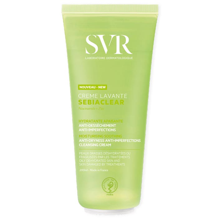 Svr Sebiaclear Blemish Anti Dryness Anti Imperfections Cleansing Cream Care Wash 200Ml