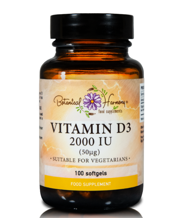 Botanical Harmony Vitamin D3 2000Iu 100 Softgels