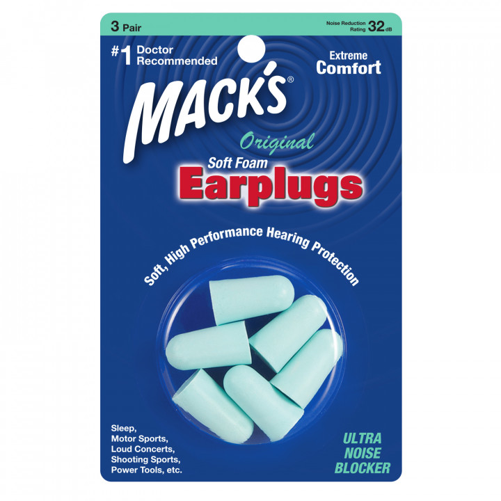 Macks Original Ear Plugs - 3 Pair