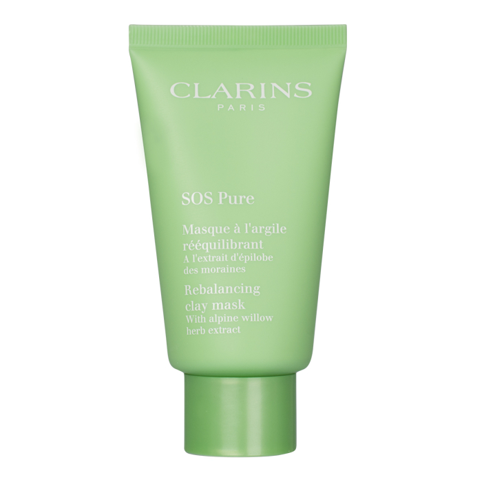 Clarins Sos Rebalancing Clay beauty mask  With Alpine Herb Extract 75Ml