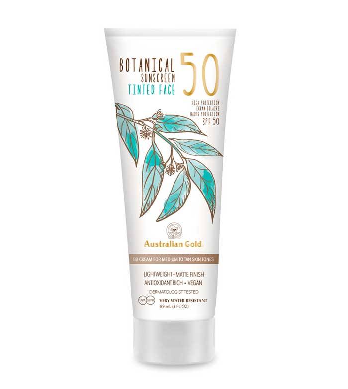 AUSTRALIAN GOLD BOTANICAL SUNSCREEN MEDIUM SPF50 TINTED 89ML