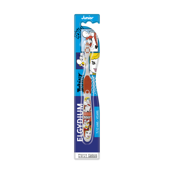 Elgydium Junior Asterix Children'S - Toothbrush For Children 7 To 12 Years Old