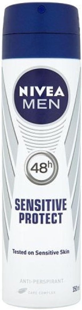 Nivea Men Anti Perspirant Body Deodorant Spray Sensitive Protect 150Ml , Mens Antiperspirant Body Deodorant With 0% Alcohol, 48 Hour Antiperspirant For Men, Mens Body Deodorant Spray 150Ml
