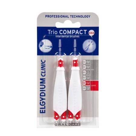 Elgydium Clinic Trio Compact Interdental Brushes Red 1.5Mm Large x6