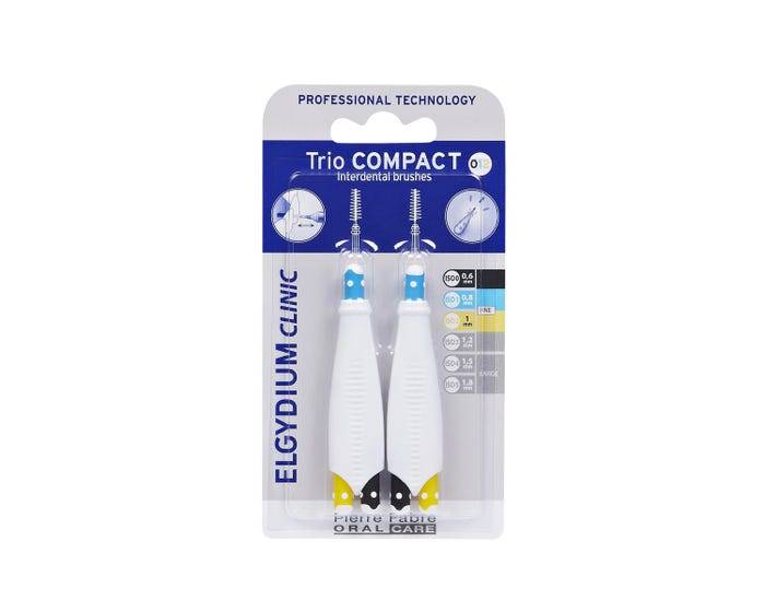 Elgydium Clinic Trio Compact 012 Interdental Brushes Mixed x6