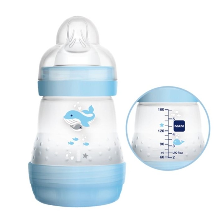 Mam Easy Start Antico Bottle 0+ 160Ml Blue