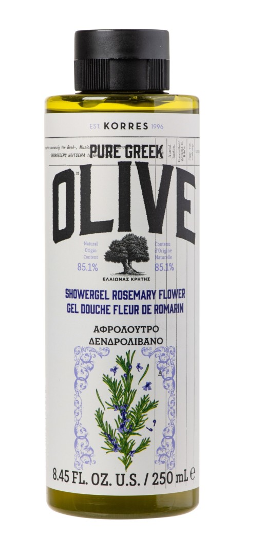Korres Pure Greek Olive Shower Gel Rosemary, 250Ml