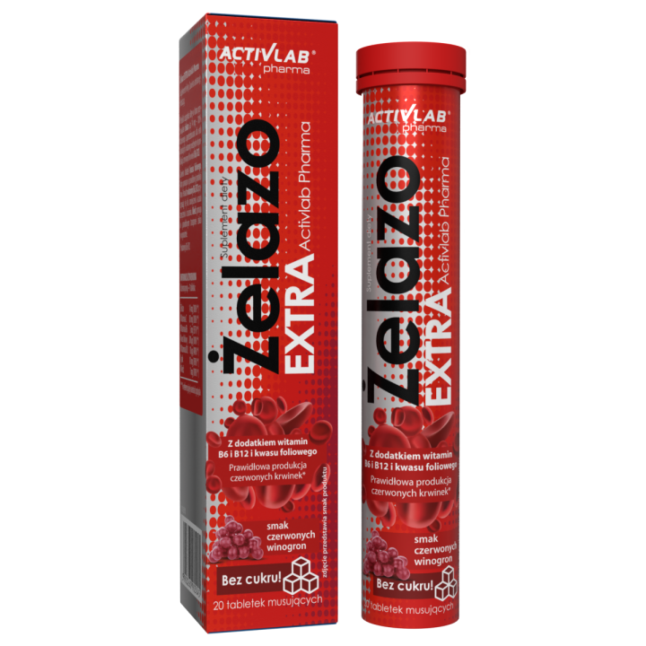 Activlab Iron Extra 20 Effervescent Tablets